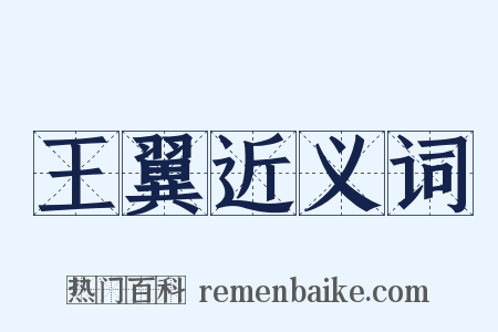 王翼近义词是什么意思的图片